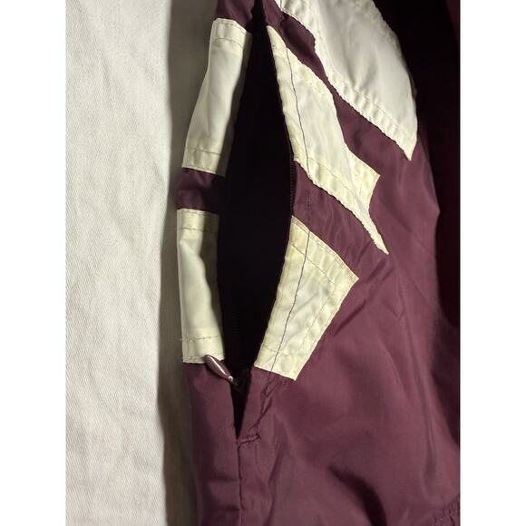 Vintage Adidas  windbreaker jacket 3 Stripes  Full Zipper Mens Size XL Purple - Picture 8 of 16